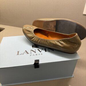 Lanvin patent leather flats